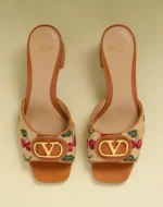 Valentino Vlogo Signature Cherryfic Slide Sandal 60Mm - Image 2